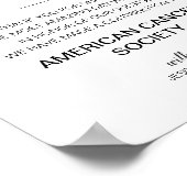 寄附エレガントの署名に代わって結婚いる ポスター (角)