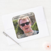 寄附テンプレート蔵書票 スクエアシール (封筒)