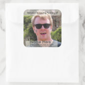 寄附テンプレート蔵書票 スクエアシール (バッグ)