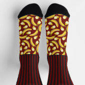 密かに赤ストライプのバナナと野生の ソックス (上部)