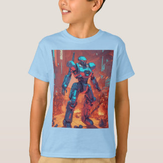 密な都市環境Tシャツの子供のアベンジャーズ Tシャツ