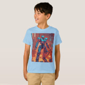 密な都市環境Tシャツの子供のアベンジャーズ Tシャツ (正面フル)