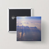 密な雲の上の眺め 缶バッジ (正面&裏面)