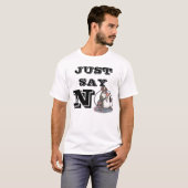 密告反対 オリジナル 拒否 Tシャツ (正面フル)