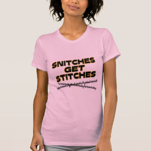 密告者はステッチを得ます Tシャツ