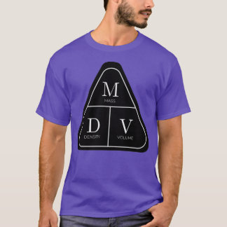 密度方程式三角形ショートカット Tシャツ