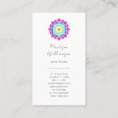 密教曼荼羅ホリスティック形而上学的ボホブライト 名刺 (裏面)