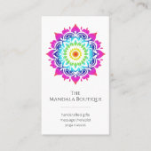 密教曼荼羅ホリスティック形而上学的ボホブライト 名刺 (正面)