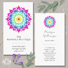 密教曼荼羅ホリスティック形而上学的ボホブライト 名刺