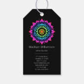 密教曼荼羅ホリスティック形而上学的 ギフトタグ (裏面)