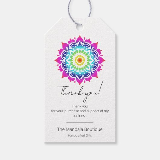 密教曼荼羅ホリスティック形而上学的 ギフトタグ (正面)