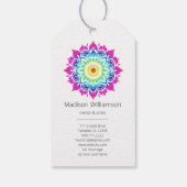 密教曼荼羅ホリスティック形而上学的 ギフトタグ (裏面)
