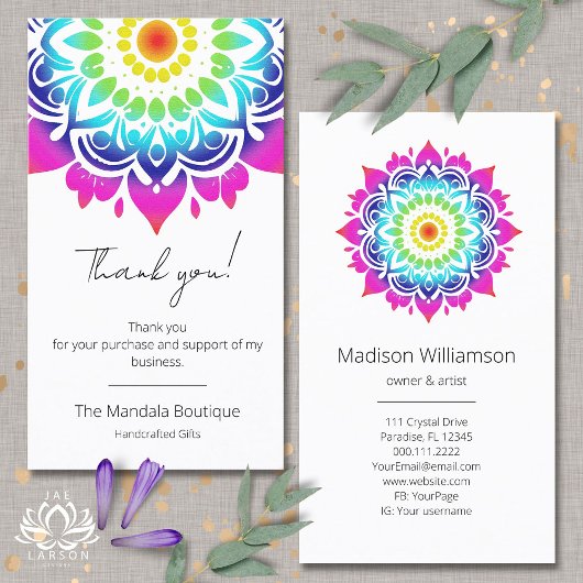 密教曼荼羅ホリスティック形而上学的 名刺