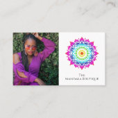 密教曼荼羅ホリスティック形而上的房法写真 名刺 (正面)