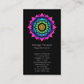 密教曼荼羅ホリスティック形而上的房法写真 名刺 (裏面)