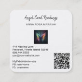 *~*密教神秘的レインボーエンジェルウィングスAP78 QR スクエア名刺 (裏面)