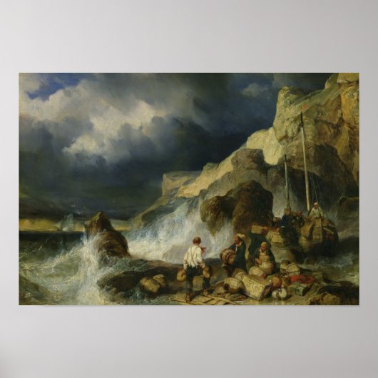 密輸業者の強奪戦, c.1837 ポスター (正面)