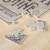 密造酒のヴィンテージのおもしろいな田舎者の薬のカスタム ジグソーパズル (側面)