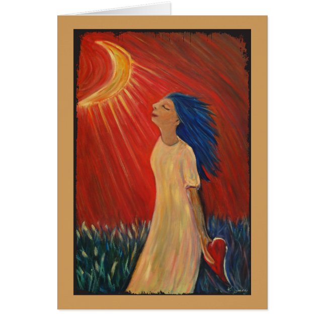 密造酒の芸術カードのハート (正面)