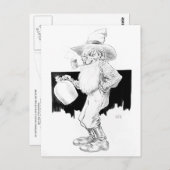 密造酒を手に持つ老農夫（白い稲妻） ポストカード (正面/裏面)