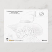 密造酒を手に持つ老農夫（白い稲妻） ポストカード (裏面)