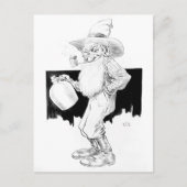 密造酒を手に持つ老農夫（白い稲妻） ポストカード (正面)