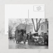 密造酒販売者の事故車 (1922) ポストカード (正面/裏面)