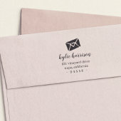 密閉されたキス差出人住所 セルフインキングスタンプ