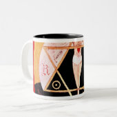 密閉順序のRosicrucianの記号 ツートーンマグカップ (正面左)