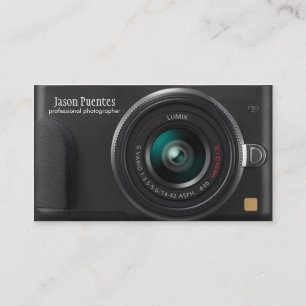 密集したデジタルカメラのカメラマンの名刺 名刺