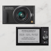 密集したデジタルカメラのカメラマンの名刺 名刺 (正面/裏面)