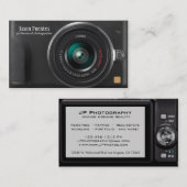 密集したデジタルカメラのカメラマンの名刺 名刺 (正面/裏面)