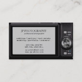 密集したデジタルカメラのカメラマンの名刺 名刺 (裏面)