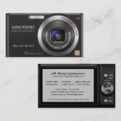 密集したデジタルカメラのカメラマンの名刺 名刺 (正面/裏面)