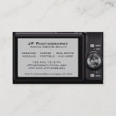 密集したデジタルカメラのカメラマンの名刺 名刺 (裏面)