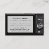 密集したデジタルカメラのカメラマンの名刺 名刺 (裏面)