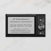 密集したデジタルカメラのカメラマンの名刺 名刺 (裏面)