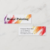 密集したペインターの名刺 スキニー名刺 (正面/裏面)