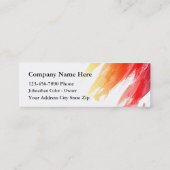 密集したペインターの名刺 スキニー名刺 (裏面)