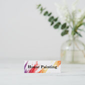 密集したペインターの名刺 スキニー名刺 (スタンド正面)