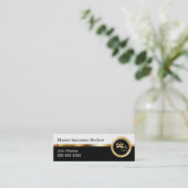 密集した保険業カード スキニー名刺 (スタンド正面)