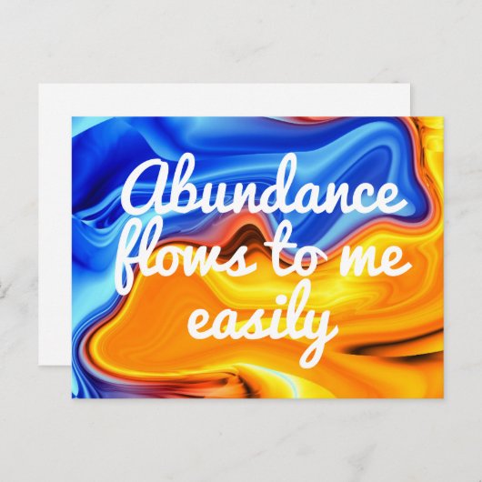 富が私に流れ着く法則 ポストカード (正面/裏面)