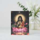 富と幸運の女神ラクシュミ ポストカード (スタンド正面)