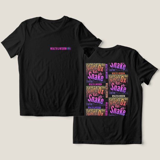 富と知恵のTシャツ トライブレンドTシャツ (デザイン正面&裏面)