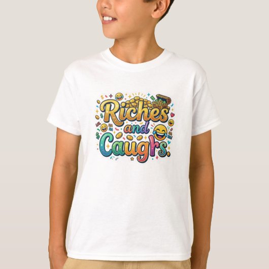 富と笑い Tシャツ (正面)