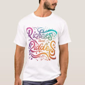 富と謎 Tシャツ (正面)