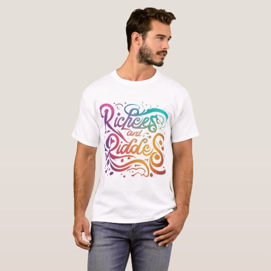 富と謎 Tシャツ (正面フル)
