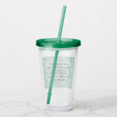 富と豊かさの確認 アクリルタンブラー (裏面)