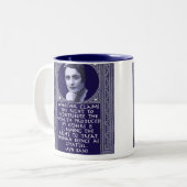 富の再分配のAynのランド ツートーンマグカップ (正面左)