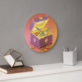 富の旅C ラージ壁時計